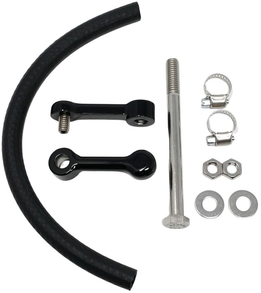 DK Custom Black 3" Billet Gas Fuel Tank Lift Kit 1999-2017 Softail Models
