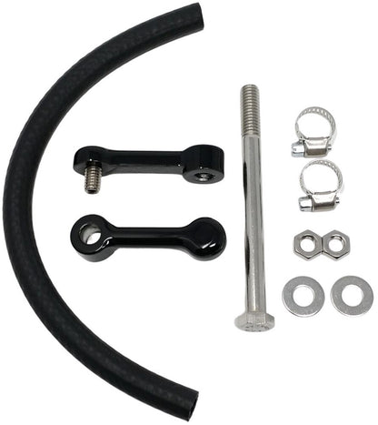 DK Custom Black 3" Billet Gas Fuel Tank Lift Kit 1999-2017 Softail Models