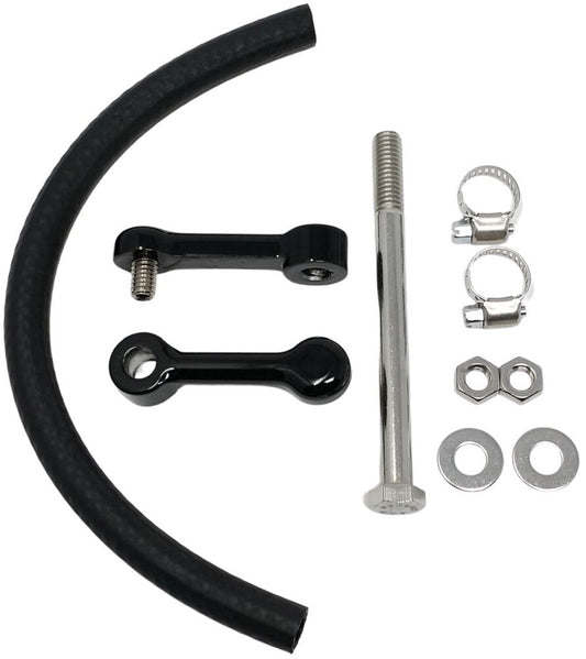 DK Custom Black 3" Billet Gas Fuel Tank Lift Kit 1999-2017 Softail Models
