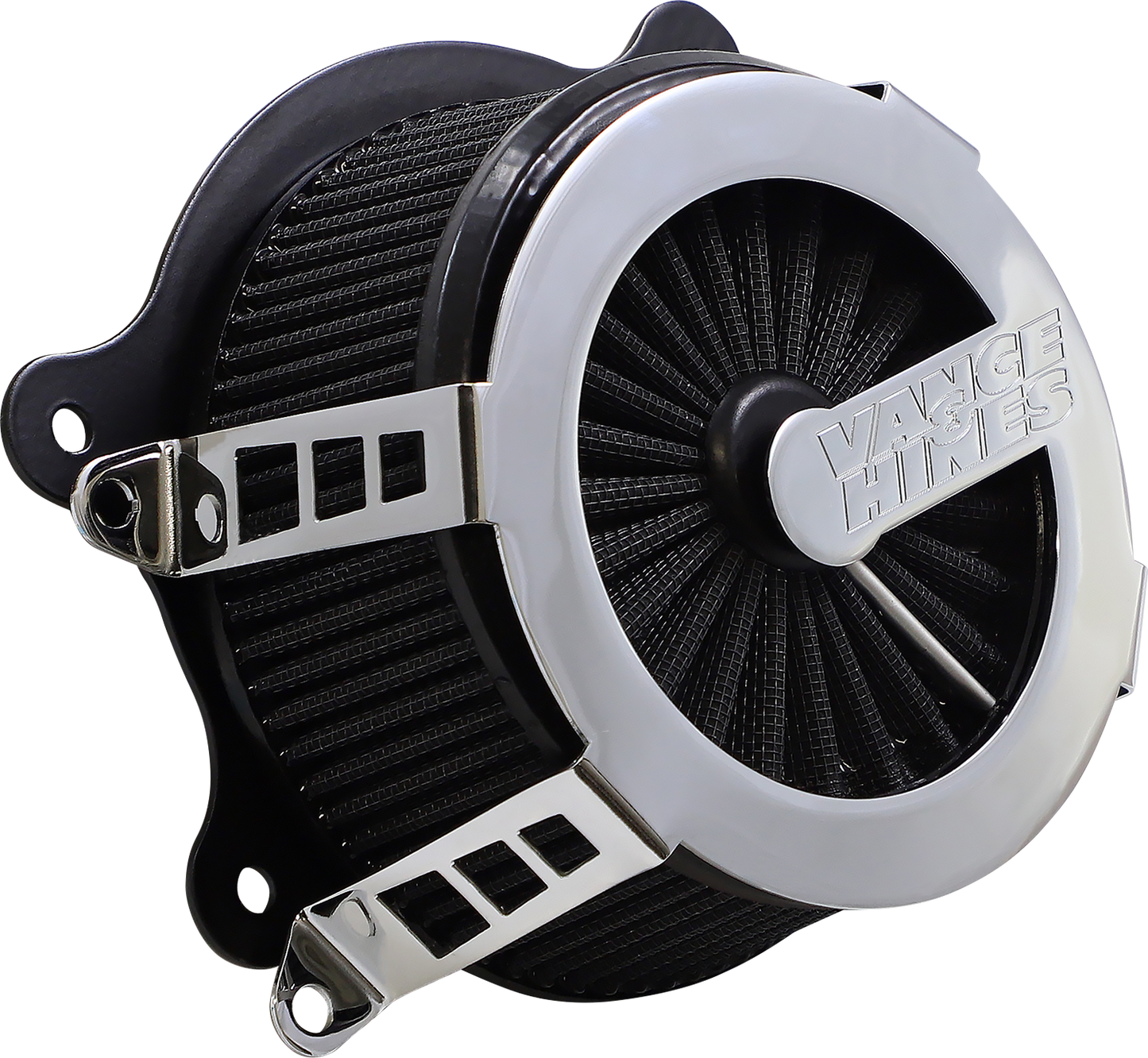 Vance & Hines Chrome VO2 Cage Fighter Air Filter 2017-24 Harley Touring Softail