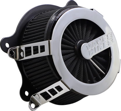 Vance & Hines Chrome VO2 Cage Fighter Air Filter 2017-24 Harley Touring Softail