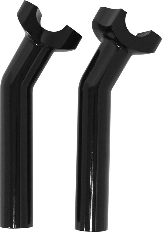 Harddrive 1" Black 6-1/2" Pullback Motorcycle Handlebar Risers fits Harley