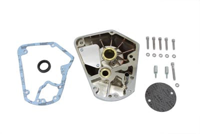 VTwin Chrome Nose Cone Cam Cover Kit 1979-1992 Harley Dyna Touring Softail FLST