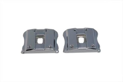 Vtwin Chrome Rocker Box Cover Set fits 2004-2014 Harley Davidson Sportster