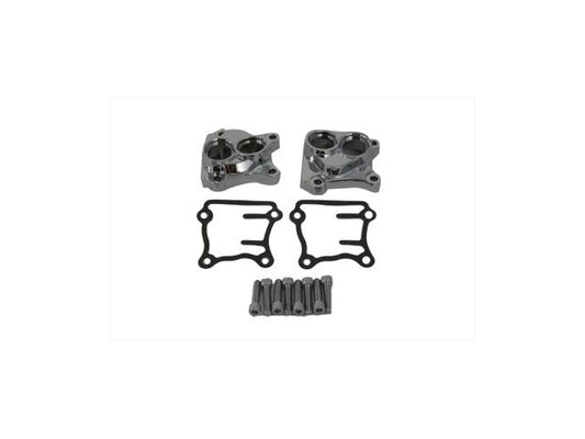 Vtwin Chrome Tappet Blocks W/ Gaskets & Hardware fits 1999-2014 Harley FXD FXST