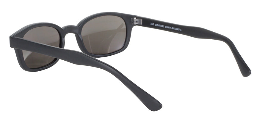 X-KD's Original 1 Pair Matte Black Gold Lens Old School Biker Sunglasses 1000