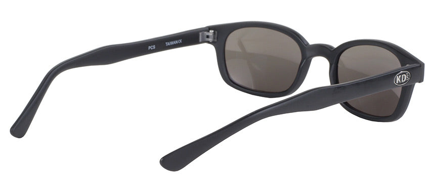 X-KD's Original 1 Pair Matte Black Gold Lens Old School Biker Sunglasses 1000