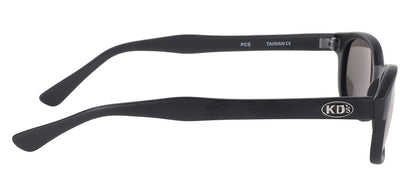 X-KD's Original 1 Pair Matte Black Gold Lens Old School Biker Sunglasses 1000