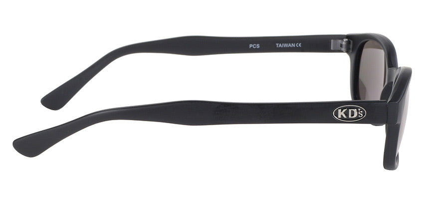 KD's Original 1 Pair Matte Black Gold Lens Old School Biker Sunglasses 2000