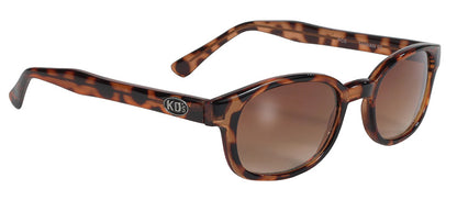 X-KD's Original 1 Pair Demi Frame Amber Fade Old School Biker Sunglasses 100
