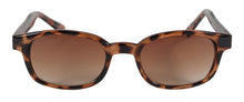 X-KD's Original 1 Pair Demi Frame Amber Fade Old School Biker Sunglasses 100
