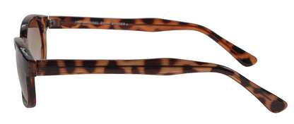 X-KD's Original 1 Pair Demi Frame Amber Fade Old School Biker Sunglasses 100