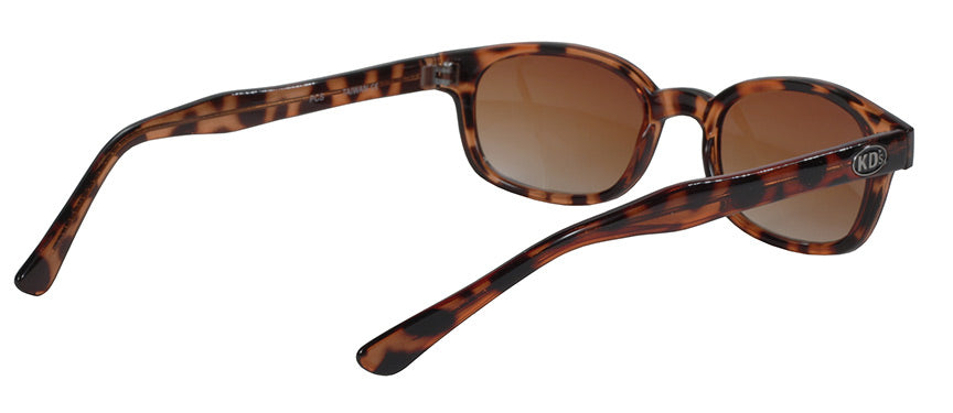 X-KD's Original 1 Pair Demi Frame Amber Fade Old School Biker Sunglasses 100