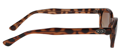 X-KD's Original 1 Pair Demi Frame Amber Fade Old School Biker Sunglasses 100