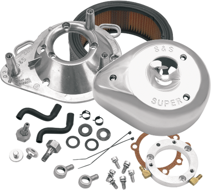 S&S Cycle Chrome Tear Drop Air Cleaner Kit for 93-06 Harley Dyna Touring Softail