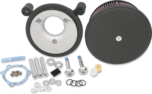 Arlen Ness Black Stage 2 Big Sucker Air Cleaner Filter Kit 2008-2017 Harley