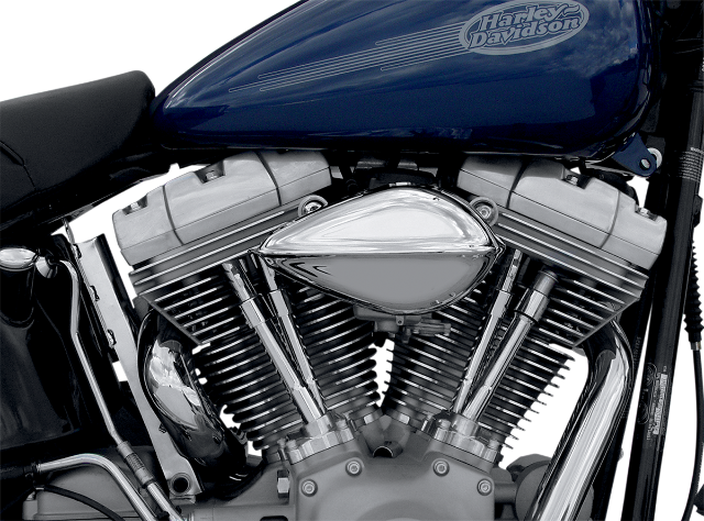 Paughco Chrome Tear Drop Air Cleaner Kit for 1988-2017 Harley Davidson Models