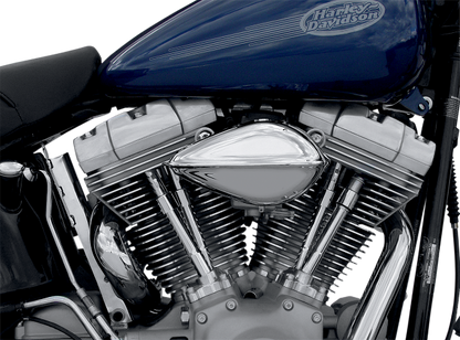 Paughco Chrome Tear Drop Air Cleaner Kit for 1988-2017 Harley Davidson Models