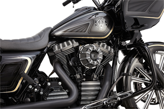 Arlen Ness Black Inverted Air Cleaner Filter 2008-2017 Harley Touring Softail