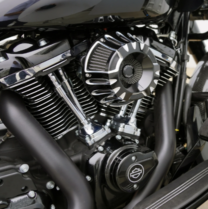 Arlen Ness Black Inverted Air Cleaner Filter 99-17 Harley Touring Softail FXSB