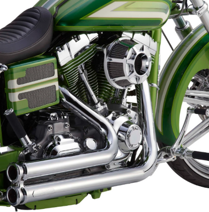 Arlen Ness Chrome Beveled Inverted Air Cleaner Filter Kit 99-17 Harley Touring