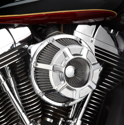 Arlen Ness Chrome Beveled Inverted Air Cleaner Filter Kit 99-17 Harley Touring