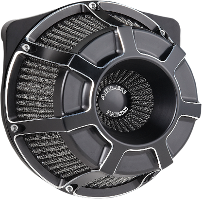 Arlen Ness Black Beveled Inverted Air Cleaner Filter Kit 99-17 Harley Touring