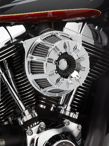 Arlen Ness Chrome 10 gauge Air Cleaner Filter 08-17 Harley Touring Softail FLHX