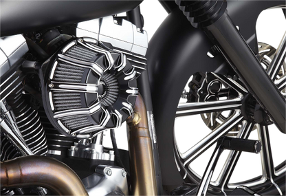 Arlen Ness Black 10 gauge Air Cleaner Filter 2008-2017 Harley Touring Softail
