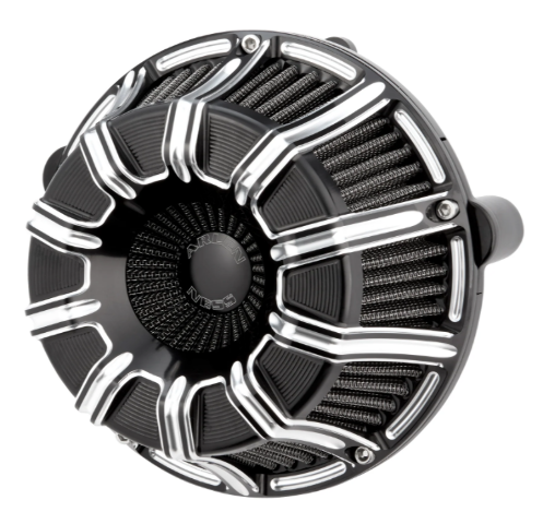 Arlen Ness Black 10 Gauge Air Cleaner Filter for 1999-17 Harley Touring Softail