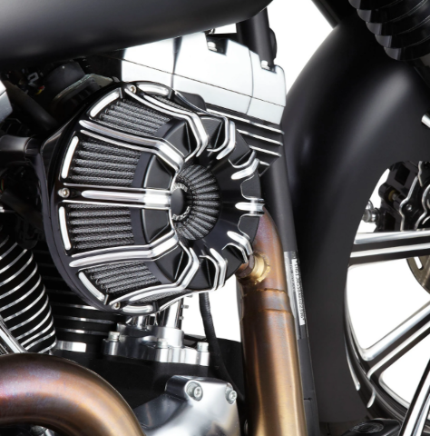 Arlen Ness Black 10 Gauge Air Cleaner Filter for 1999-17 Harley Touring Softail