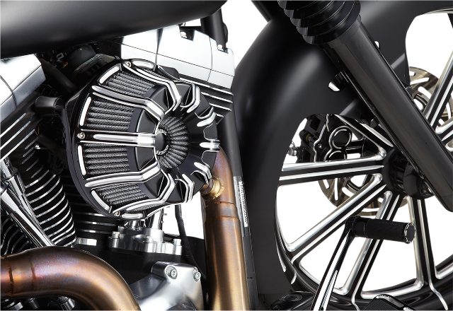 Arlen Ness Black 10 Gauge Air Cleaner Filter for 1999-17 Harley Touring Softail