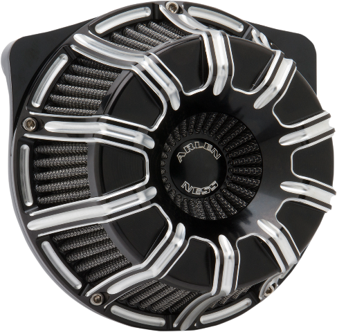 Arlen Ness Black 10 Gauge Air Cleaner Filter for 1999-17 Harley Touring Softail