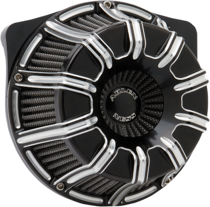 Arlen Ness Black 10 Gauge Air Cleaner Filter for 1999-17 Harley Touring Softail