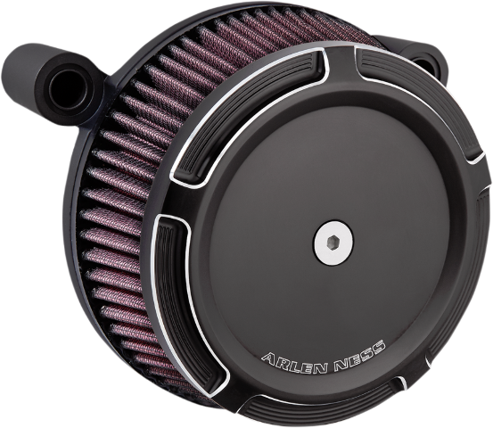 Arlen Ness Black Beveled Big Sucker Air Cleaner Kit 1999-17 Harley Dyna Touring