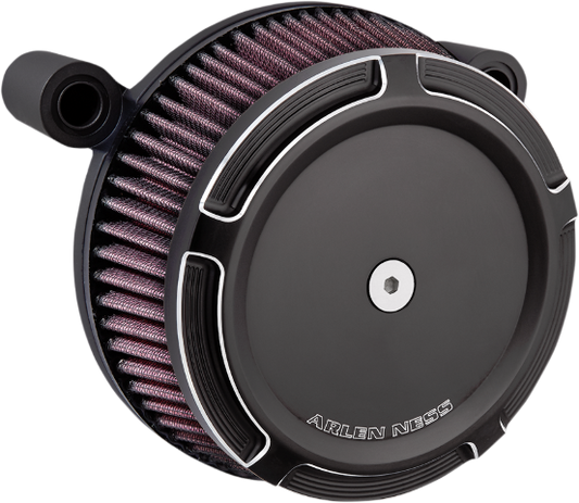 Arlen Ness Black Beveled Big Sucker Air Cleaner Kit 1999-17 Harley Dyna Touring