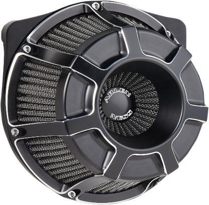 Arlen Ness Black Inverted Series Air Cleaner Filter Kit fits 2017-2024 Harley M8