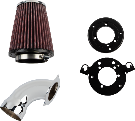 Cobra Chrome Cone Elbow Air Cleaner Intake Kit for 2004-2022 Harley Sportster