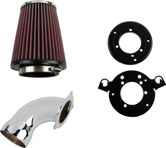 Cobra Chrome Cone Elbow Air Cleaner Intake Kit for 2004-2022 Harley Sportster