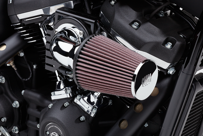 Cobra Chrome Cone Elbow Air Cleaner Intake Kit for 2018-2023 Harley Softail M8