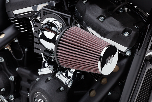 Cobra Chrome Cone Elbow Air Cleaner Intake Kit for 2018-2023 Harley Softail M8