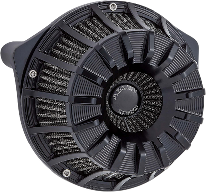 Arlen Ness Black 15 Spoke Air Cleaner Filter Kit 2017-24 Harley Touring Softail