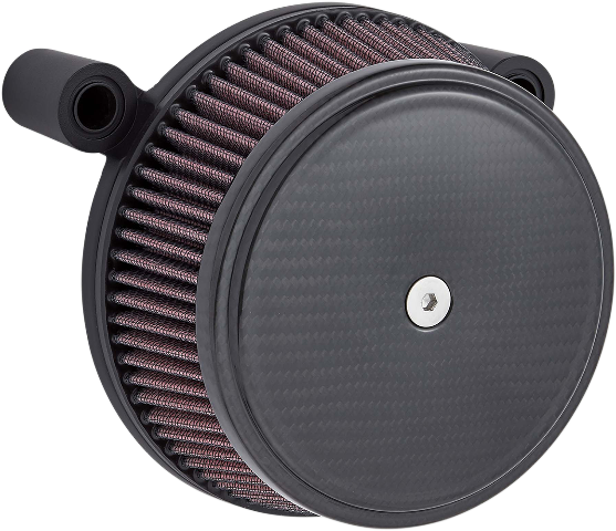 Arlen Ness Black Carbon Big Sucker Air Cleaner Filter Kit 2008-17 Harley Touring