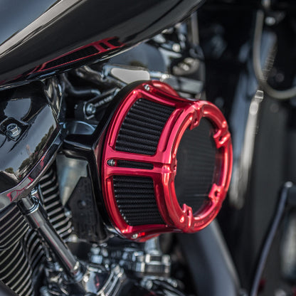Arlen Ness Red Method Air Cleaner Filter Kit 00-17 Harley Dyna Touring FLD FLHX