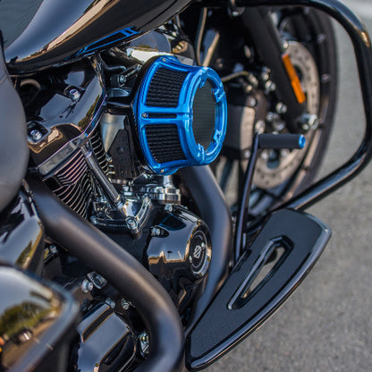 Arlen Ness Blue Method Air Cleaner Filter Kit 2000-2017 Harley Dyna Touring FLHX