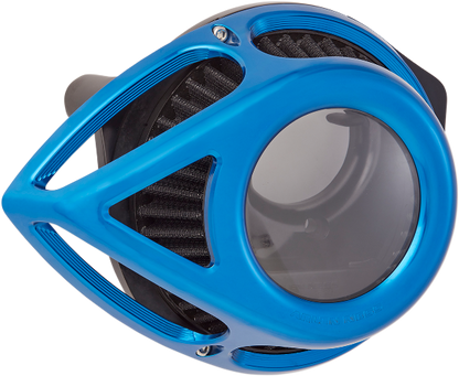 Arlen Ness Blue Clear Tear Air Filter Cleaner Kit 2000-2017 Harley Dyna Touring