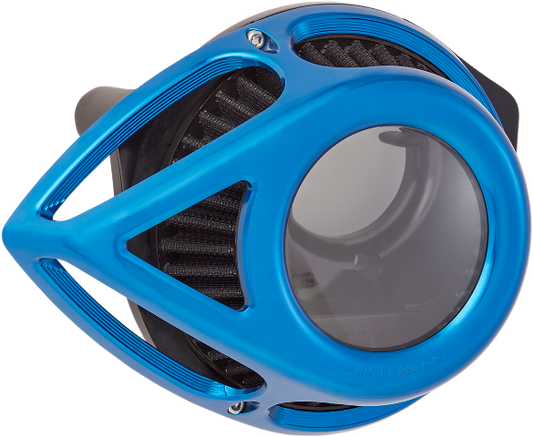 Arlen Ness Blue Clear Tear Air Filter Cleaner Kit 2000-2017 Harley Dyna Touring