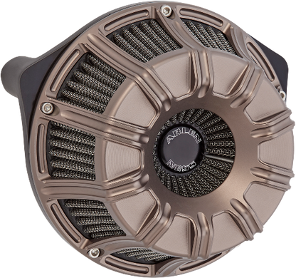 Arlen Ness Titanium Inverted Big Sucker Air Cleaner Kit 08-17 Harley Touring