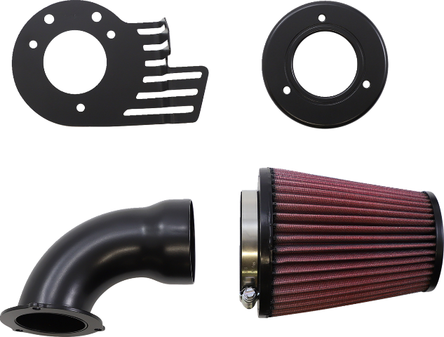 Cobra Black Cone Elbow Air Cleaner Intake Kit for 2008-2016 Harley Touring
