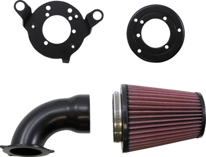 Cobra Black Cone Elbow Air Cleaner Intake Kit for 1999-2017 Harley Twin Cam